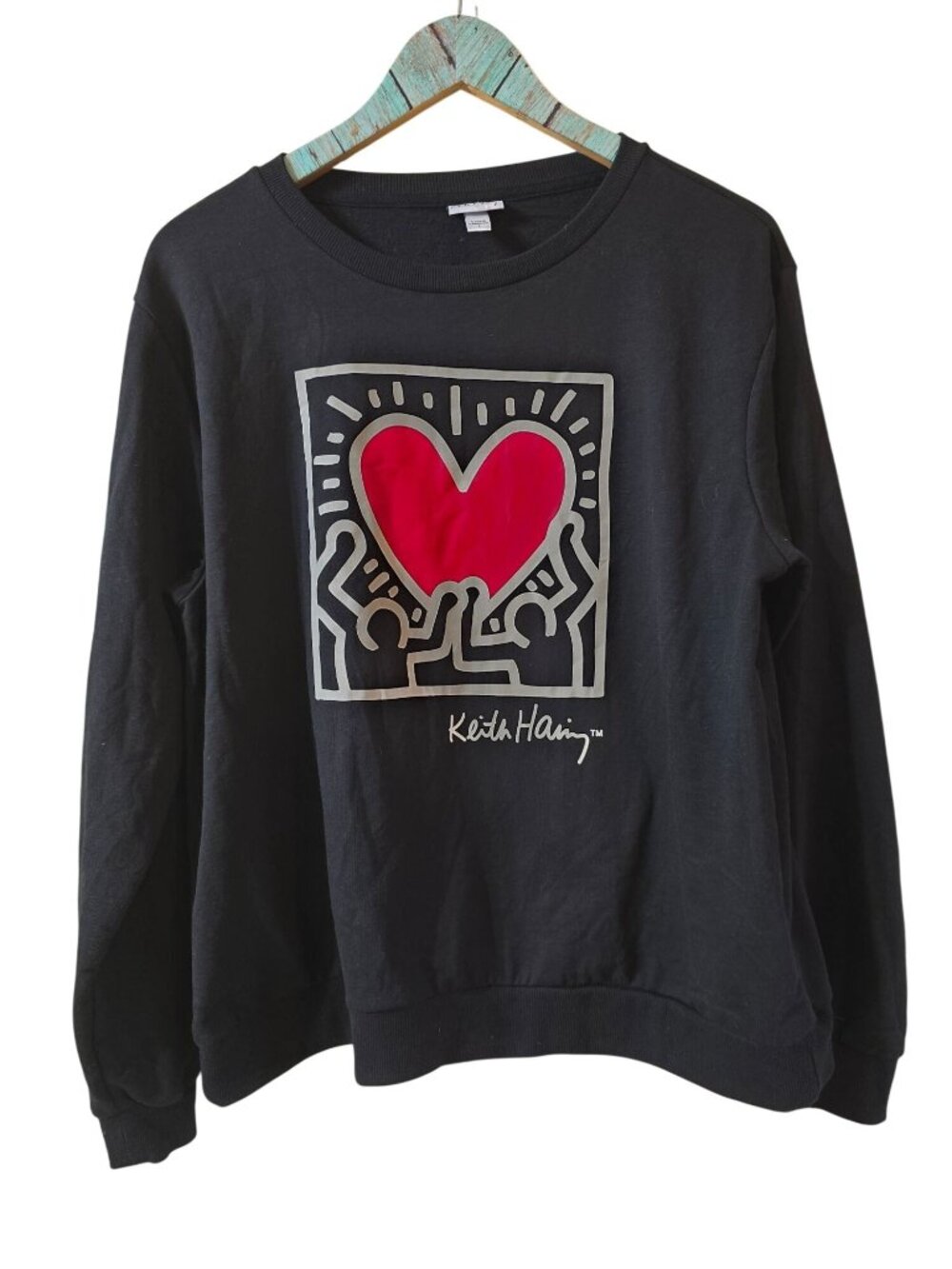 Keith Haring X Pull & Bear "Love" Longsleeve Shirt, NWOT, Sz L